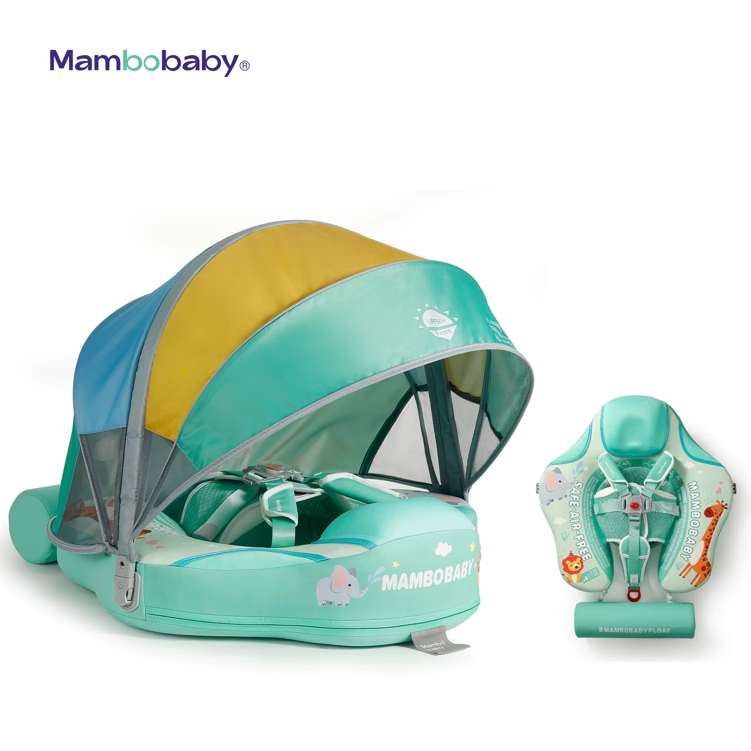 Mambobaby flotteur sans retournement Non gonflable bébé anneau de bain flotteurs d'eau entraîneur de