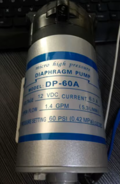Micro pompe à membrane haute pression DP60A 12V 24V 5L/min 60PSI 5m