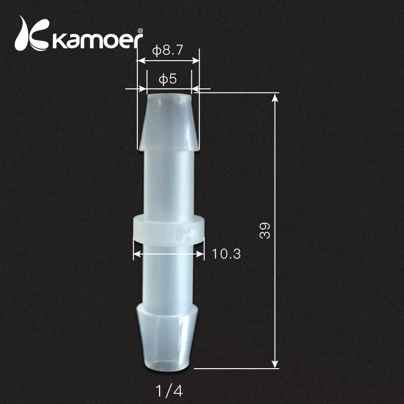 Kamoer-Connecteur de tube en PP pour pompe péristaltique, tuyau d'eau, joint droit, 30 pièces