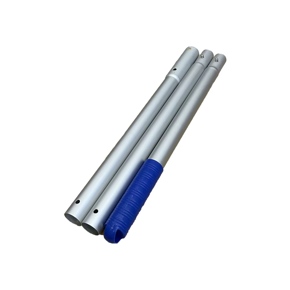 Perche télescopique réglable en alliage d'aluminium pour piscine, équipement de nettoyage de piscine