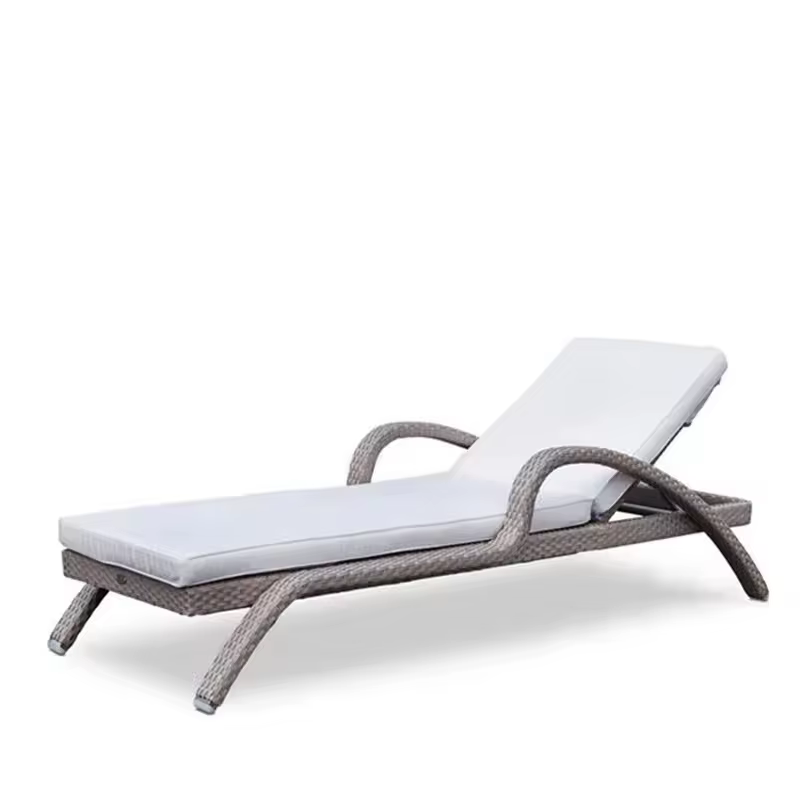 Chaise longue de piscine imperméable extérieure de haute qualité, chaise longue de plage pour hôtel