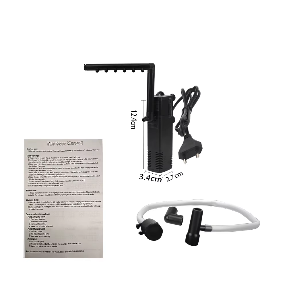 Pompe de filtre à eau Submersible à eau de bas niveau, pompe d'augmentation d'oxygène pour Aquarium,