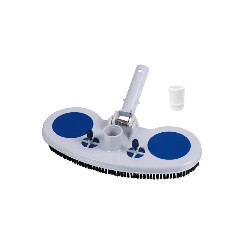 Tête d'aspiration pour piscine avec brosse - Outil de nettoyage sous-marin pour le fond et les paroi
