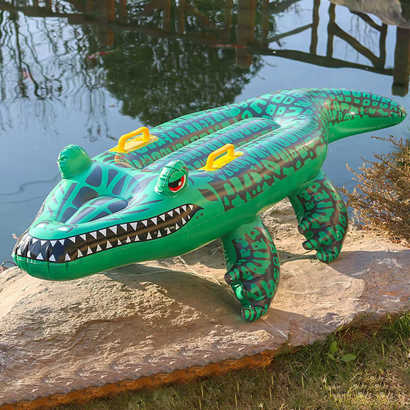 Planche de Surf en Forme de Crocodile pour Enfant, Jouets Aquatiques Gonflables, Simulation Z30, Pis