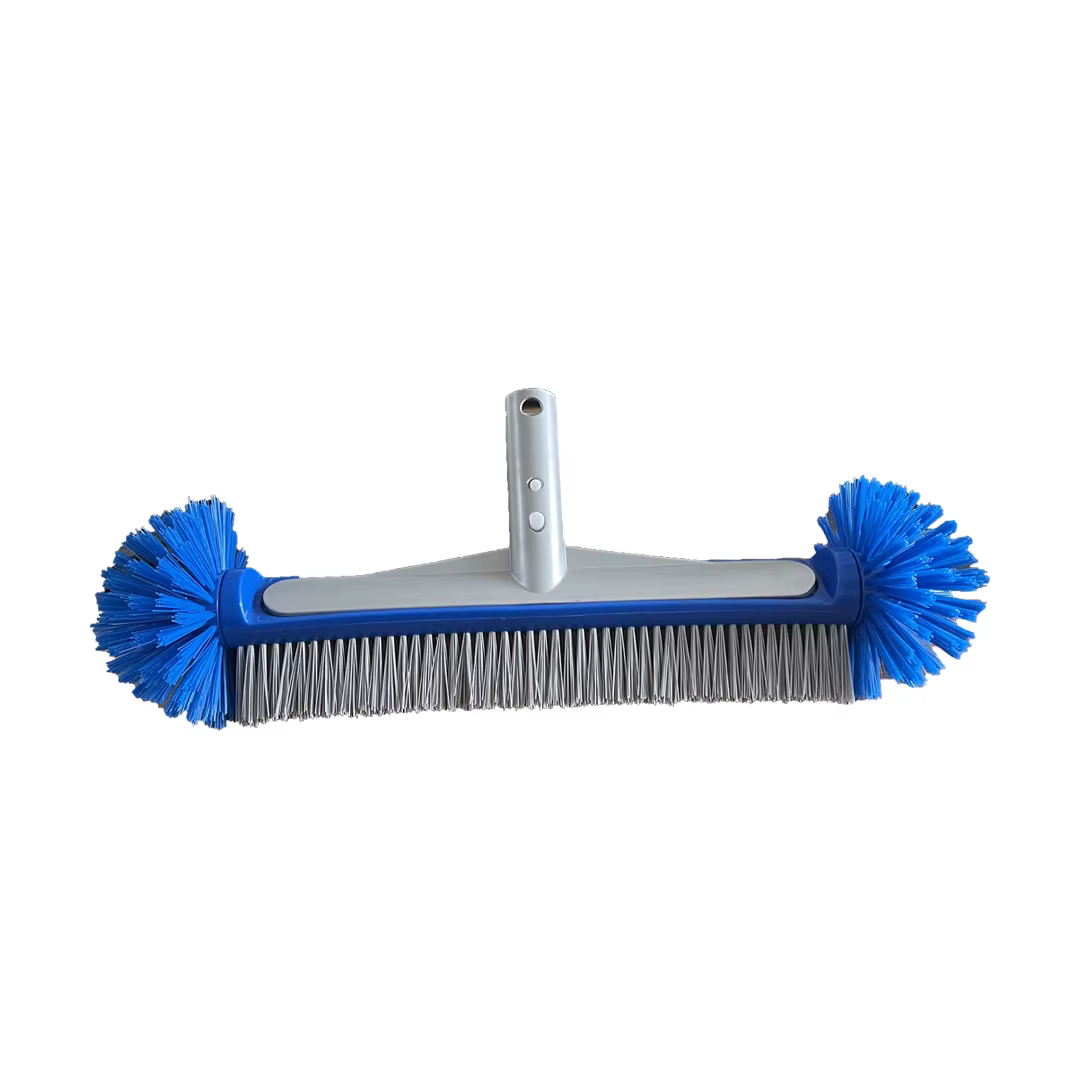 Brosse de piscine, poils robustes et dos en aluminium renforcé avec clip EZ, pour nettoyer la piscin