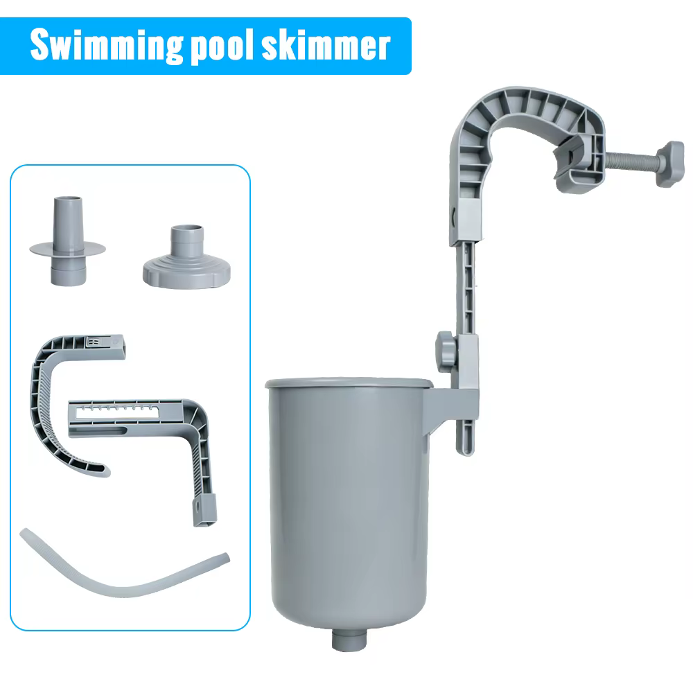 Skimmer de surface pour piscine hors sol Bestway 58233E 800 GPH, nettoyeur de débris avec support de
