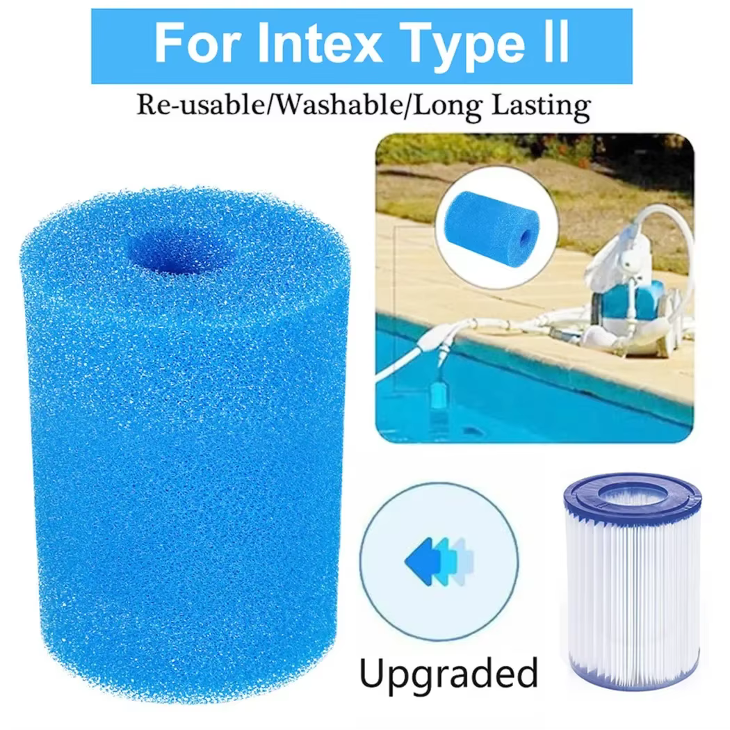 Filtres de piscine en mousse réutilisables pour Type II pour 530 - 800 GPH, cartouche d'éponge filtr