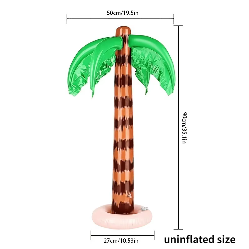 1 pièce Palmier gonflable de grande taille, décoration de fête pour plage et piscine, accessoire de