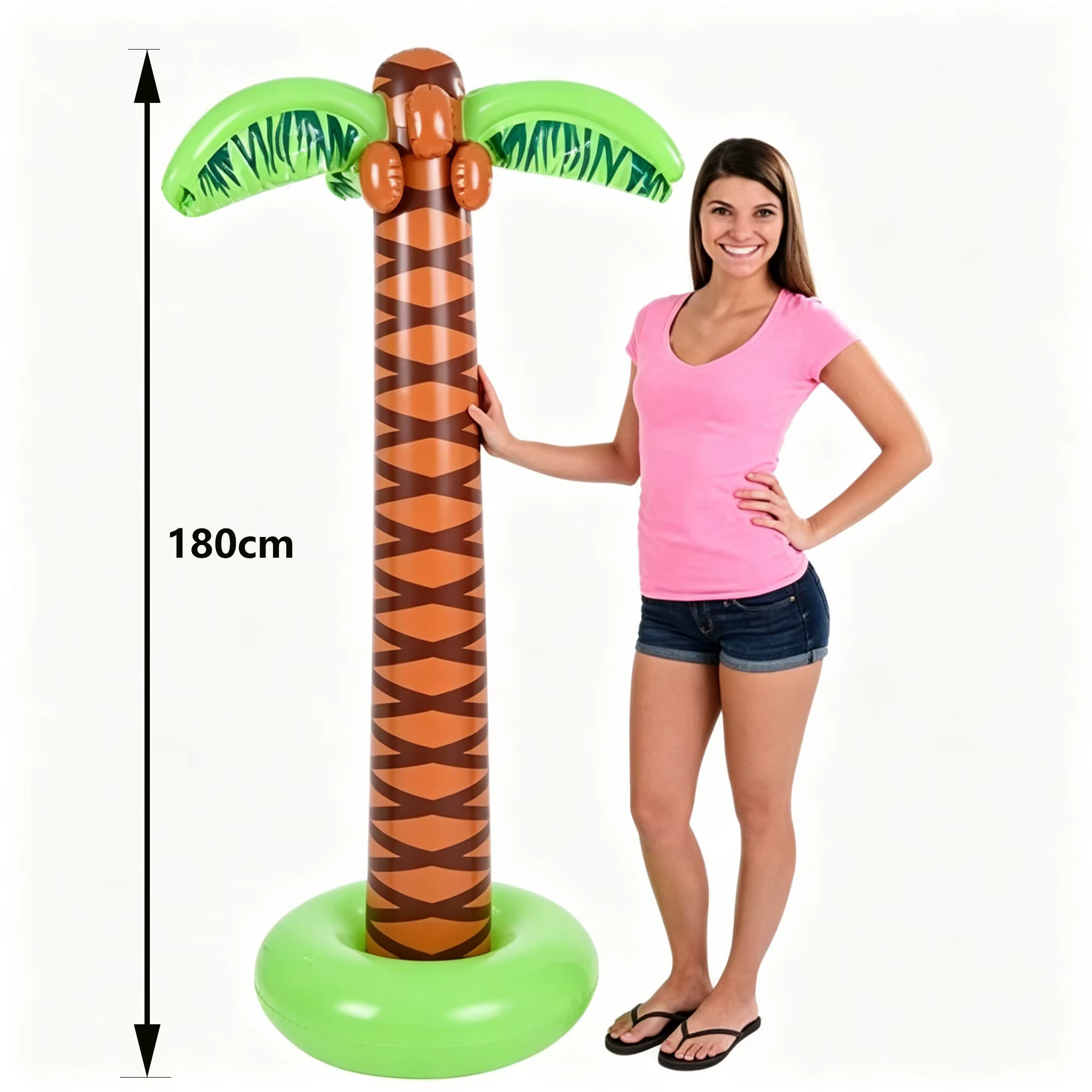 Arroseur gonflable palmier d'été 1,5 m+ de hauteur, jouet aquatique extérieur pour enfants, idéal po