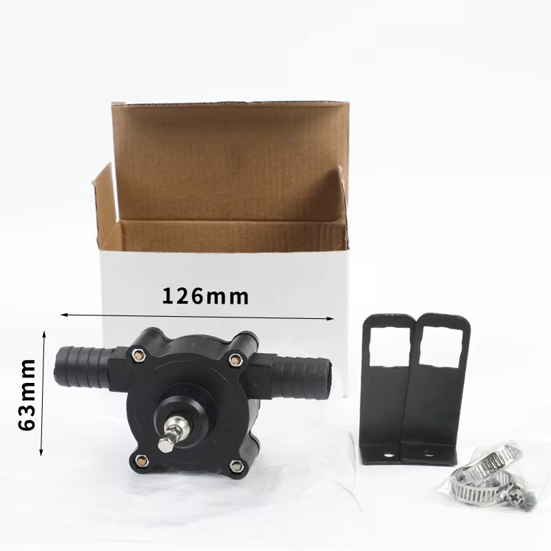 Pompe de transfert de liquide électrique portable mini auto-amorçante pour perceuse, huile diesel, e