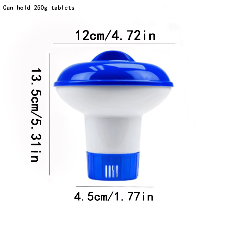 Pilule de piscine, conteneurs de tasse flottante pour le nettoyage de la piscine, produits chimiques