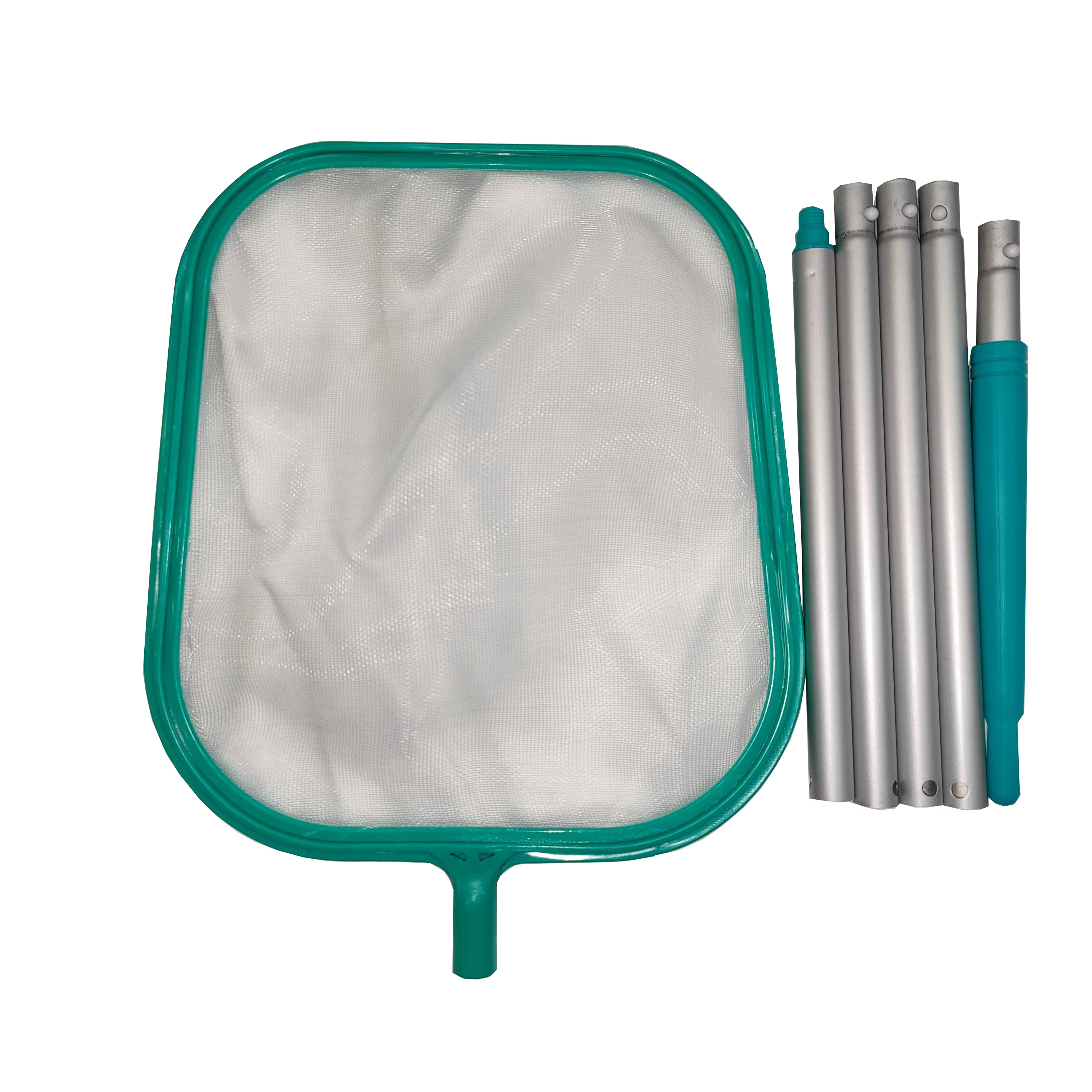 Filet d'écumoire de feuilles de piscine professionnel et ensemble de filet de râteau à feuilles – ne