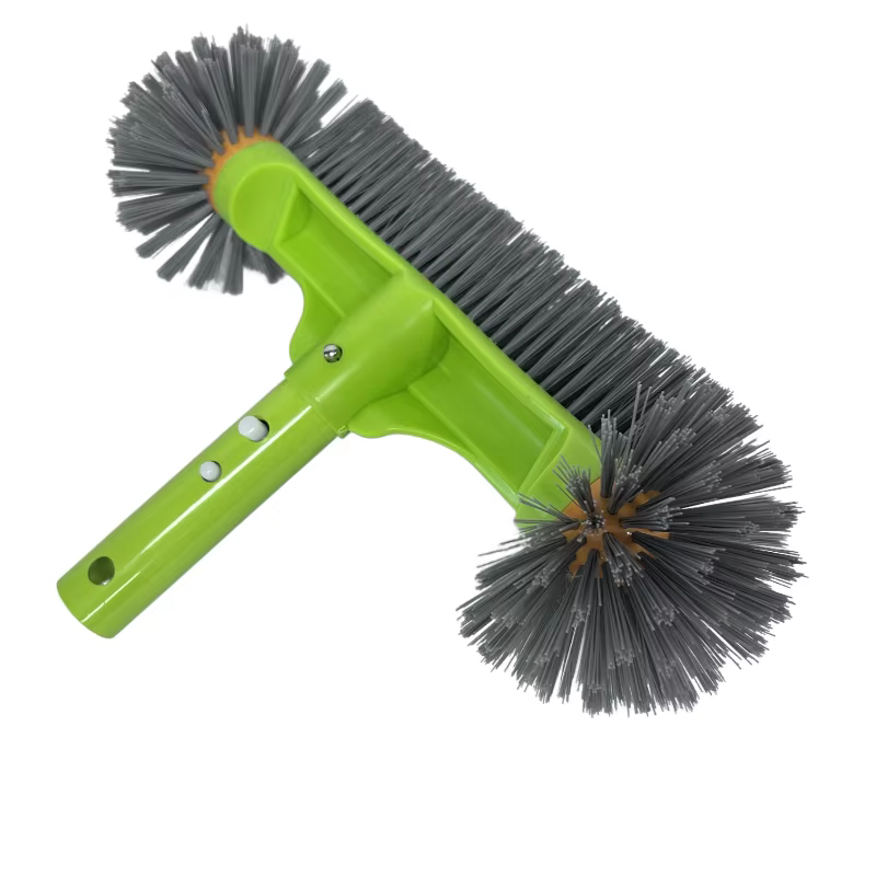 Tête de brosse pour piscine avec extrémités rondes, brosse pour nettoyer les parois de la piscine av