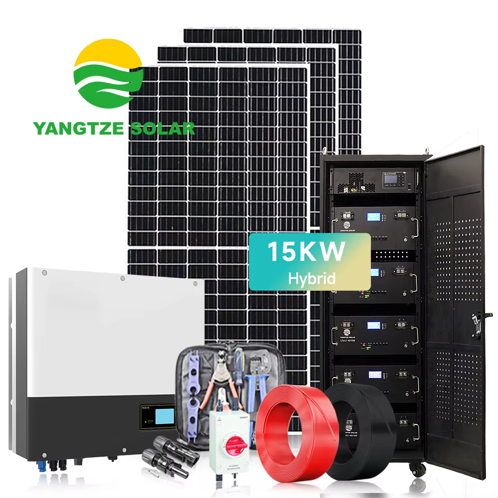 Système solaire hybride complet pour la maison, en promotion, 15 kW