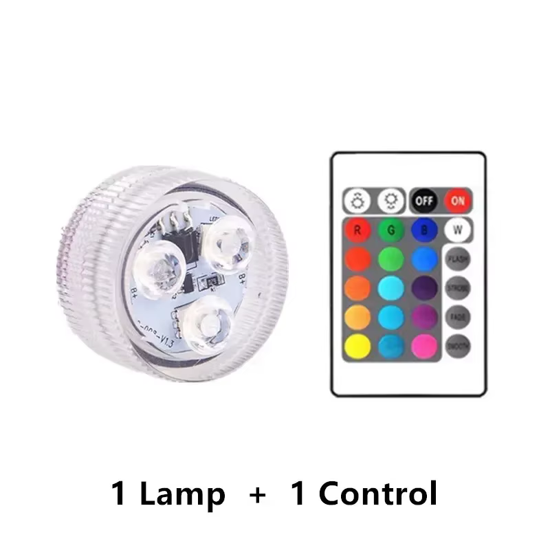 Lumière de piscine LED RGB 16 couleurs avec télécommande, lampe Submersible étanche, aquarium, fonta