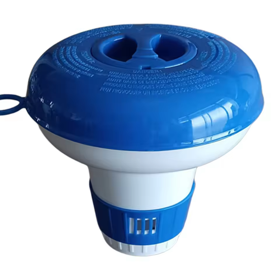 Distributeur de produits chimiques flottant pour piscine, pour comprimés de chlore et de brome, régl