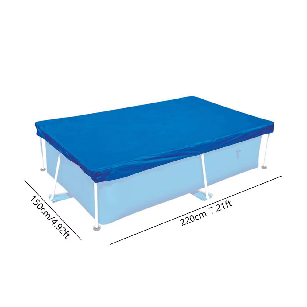 Couverture de piscine rectangulaire imperméable PE pliable couverture de piscine gonflable pour pisc