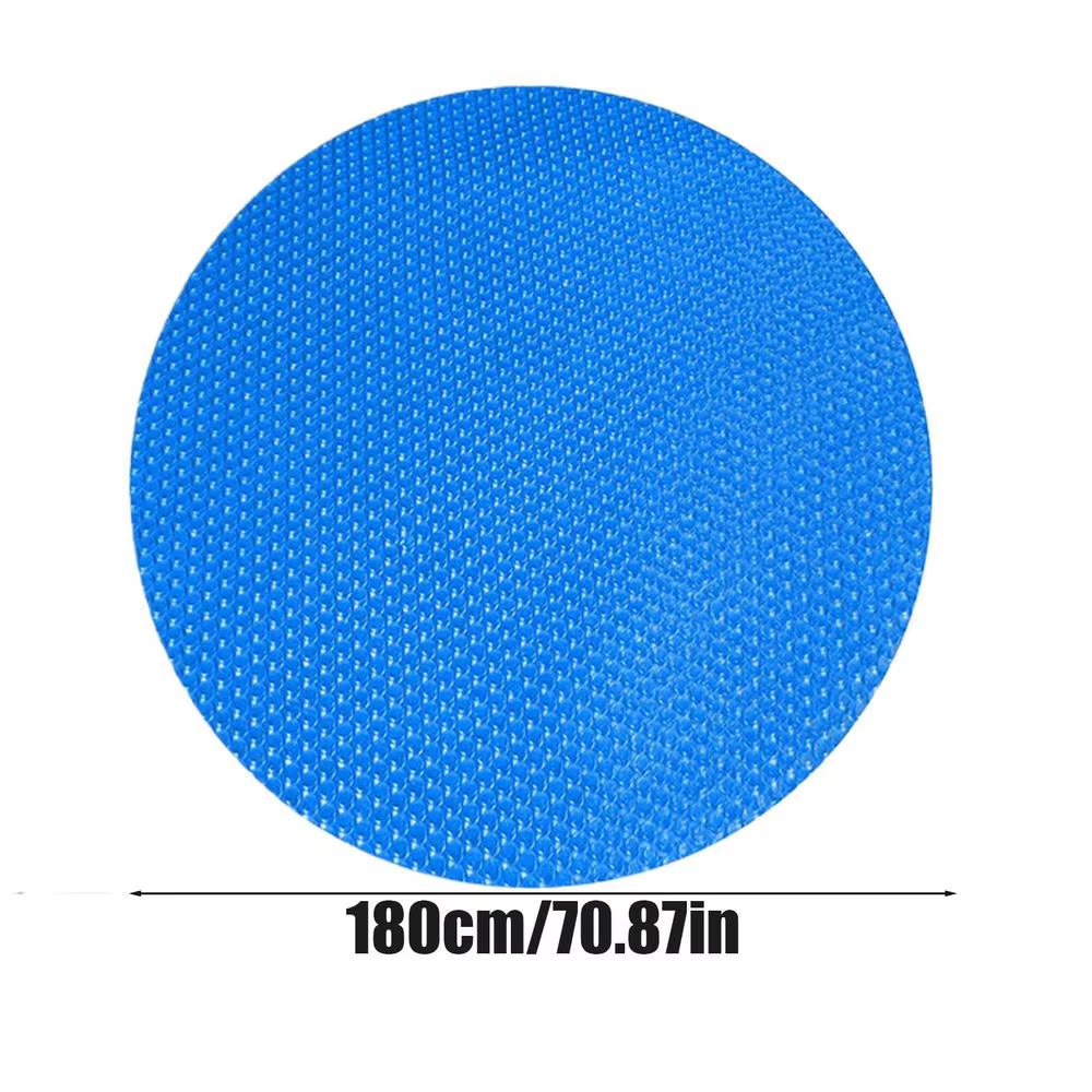 Couverture de piscine solaire ronde 180CM/240CM, couverture PE anti-poussière par évaporation d'eau,