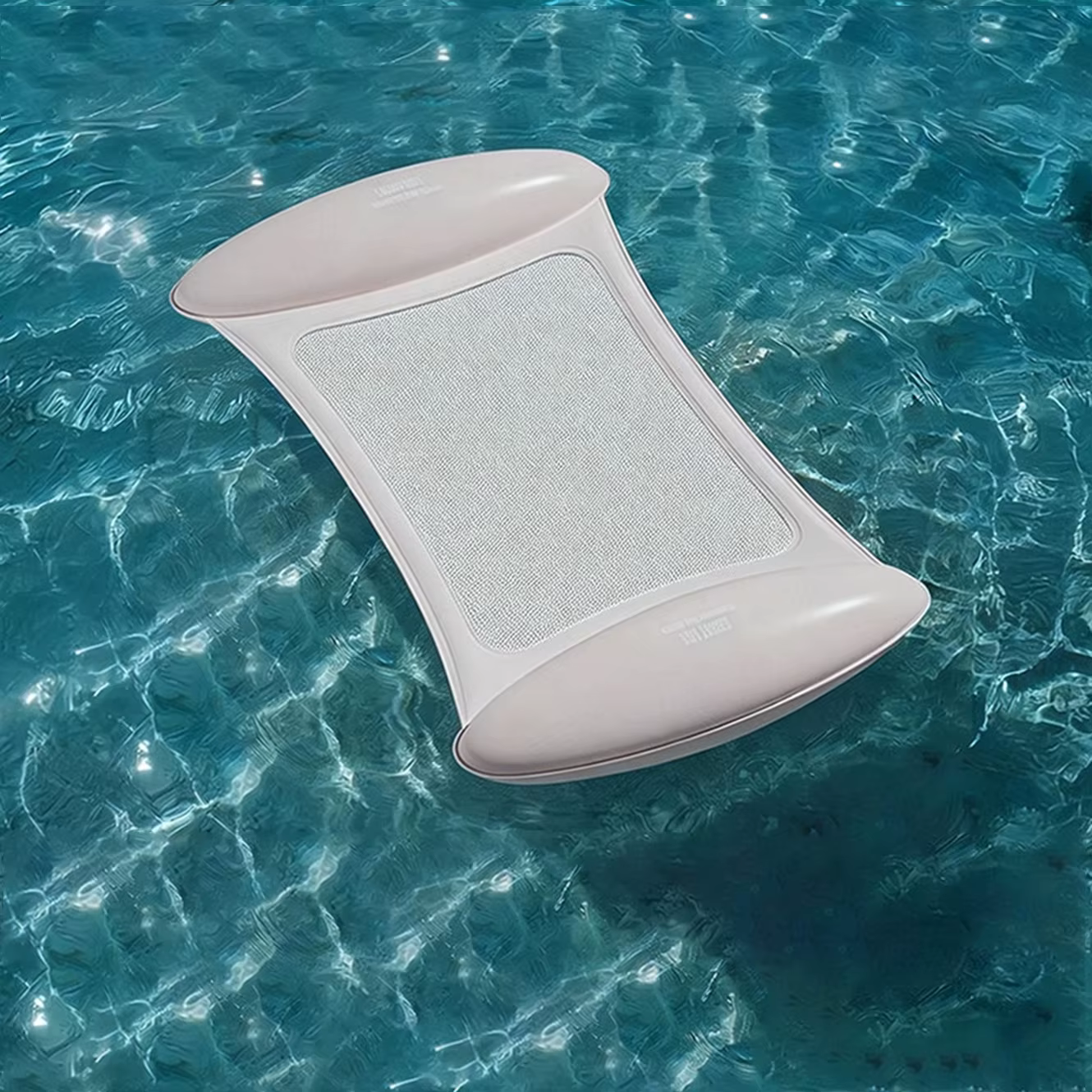 1PC Transat gonflable pour piscine avec siège en maille, hamac aquatique portable, lit flottant pour