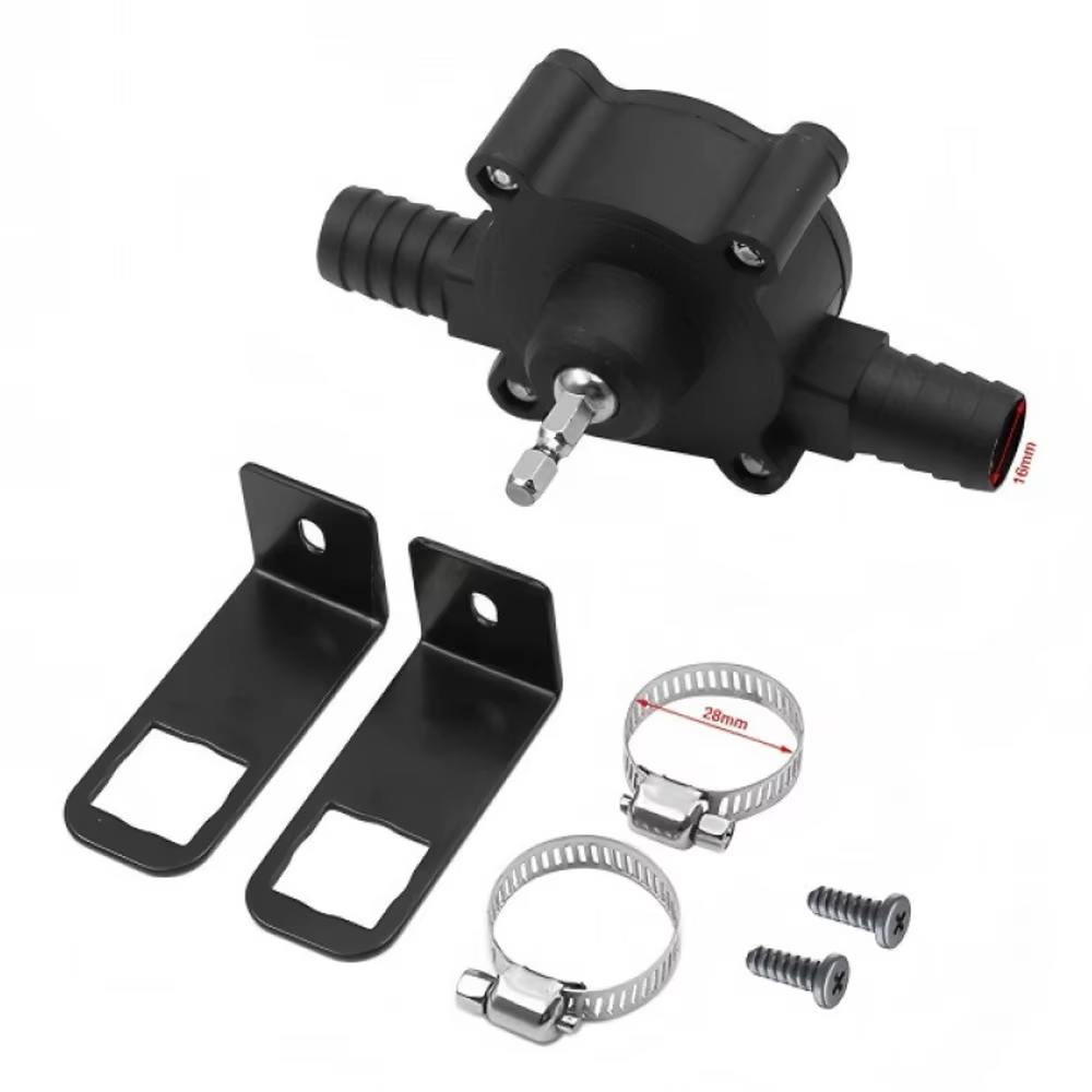 Mini pompe à eau portable électrique auto-amorçante centrifuge pour perceuse, port intérieur 16 mm,