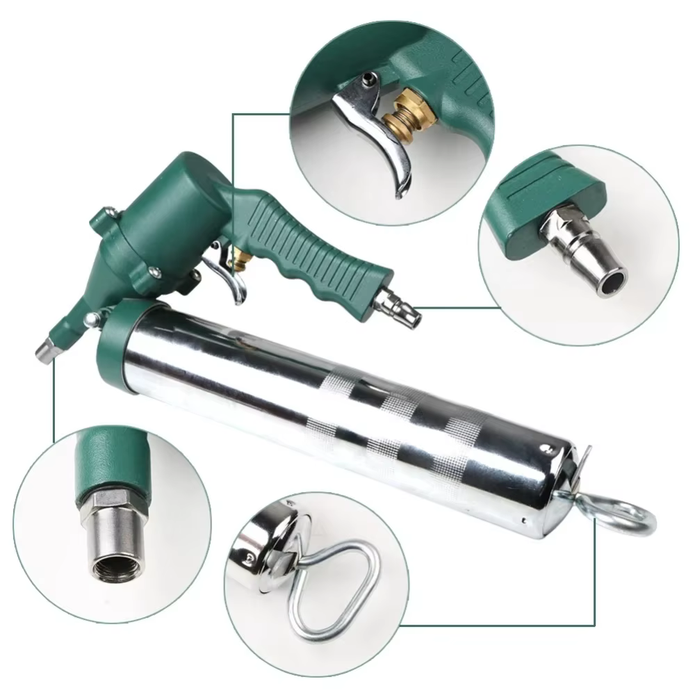 Pistolet à graisse pneumatique 400cc, pompe à compresseur Portable pour la lubrification de diverses