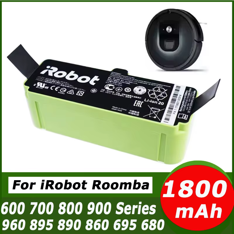 Original pour iRobot Roomba 14.4V 12800mAh batterie Roomba 500 600 700 800 série aspirateur iRobot r