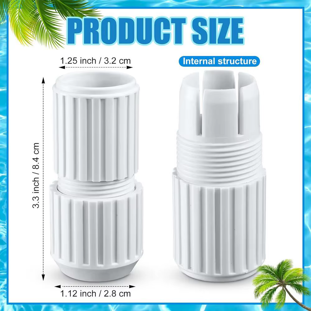 Lot de 2 verrous à came de remplacement pour perches télescopiques de piscine avec verrouillage par