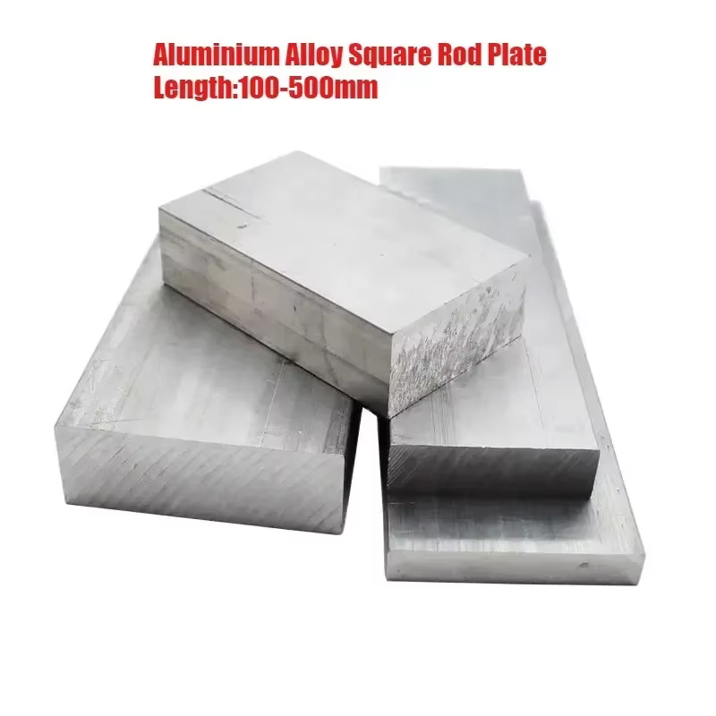 Tôle en alliage d'aluminium, plaque de barre plate, bandes nocturnes, moulin solide, stock CNC, 6061