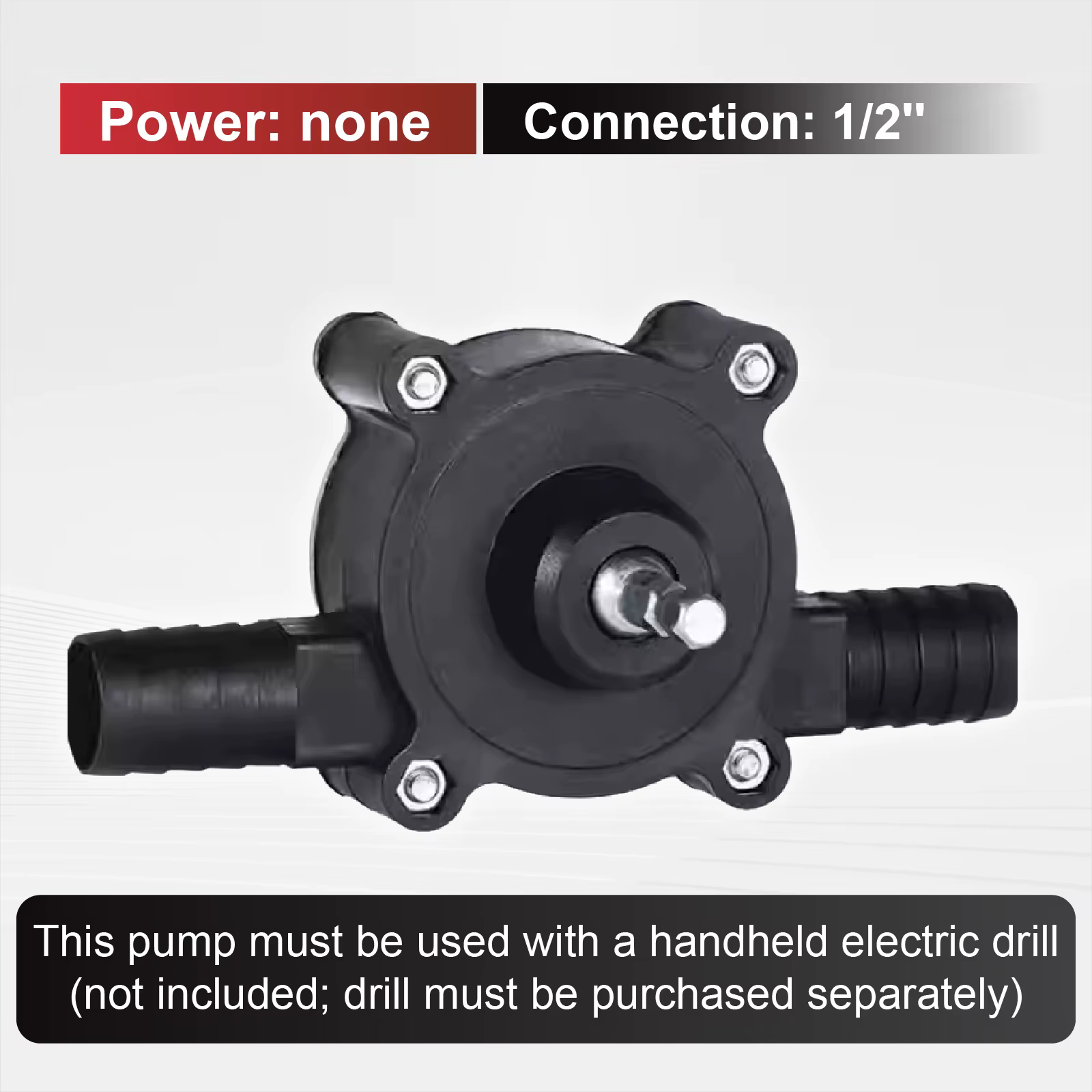 Pompe à Eau Portative pour Perceuse Électrique Mini Pompe Autoamorçante Idéale pour Jardin et Maison