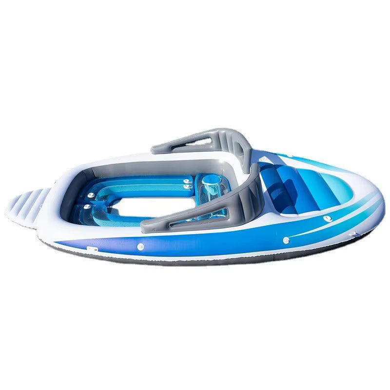 Île flottante gonflable en PVC épaissi pour 6 personnes, bateau pirate pour plusieurs personnes, fêt