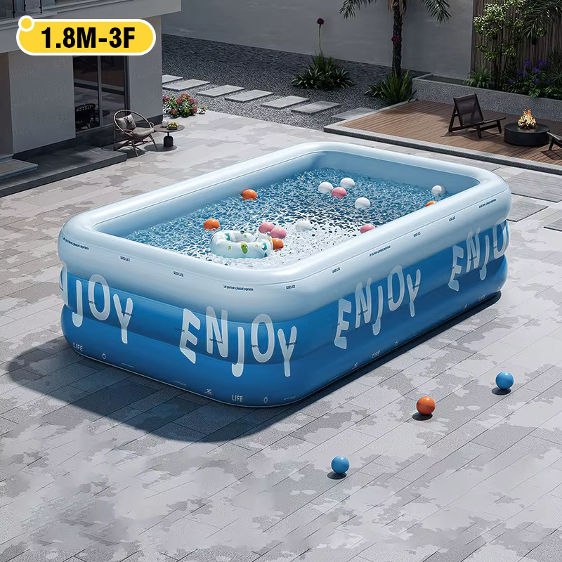 Piscine Épaisse Grande Taille pour Intérieur et Extérieur, Piscine de Jeu Aquatique Extérieure, Cade