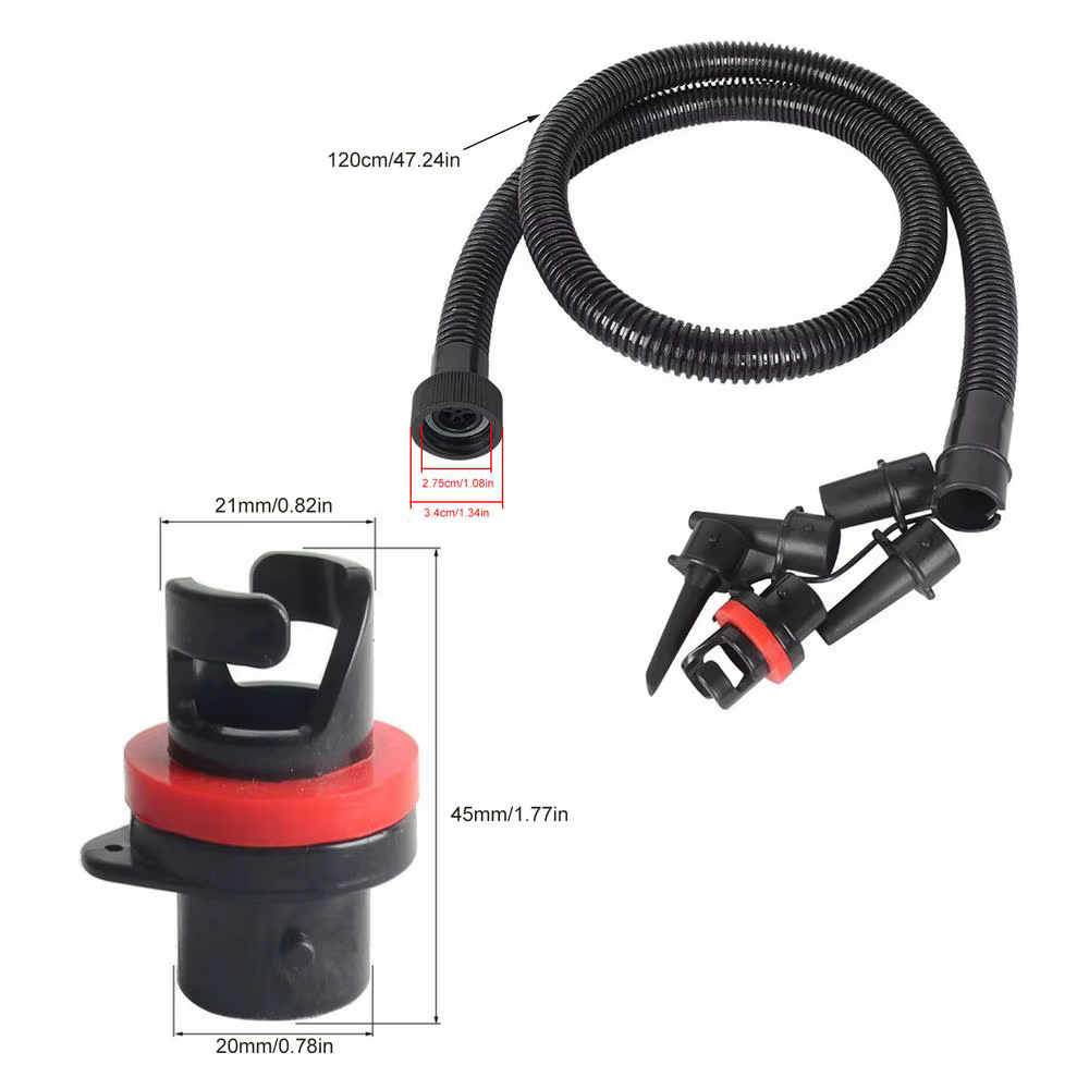 Tuyau de pompe pour paddle board, outil de gonflage robuste, ensemble de tuyaux de pompe à air pour