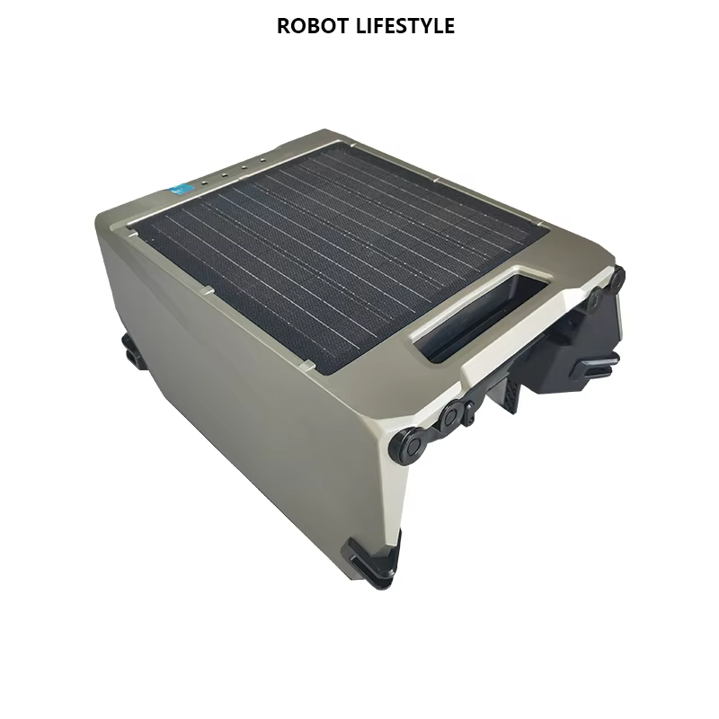 Robot nettoyeur de piscine à énergie solaire, batterie 5200mAh, filtration 220μm, jusqu'à 100 ㎡ Zo