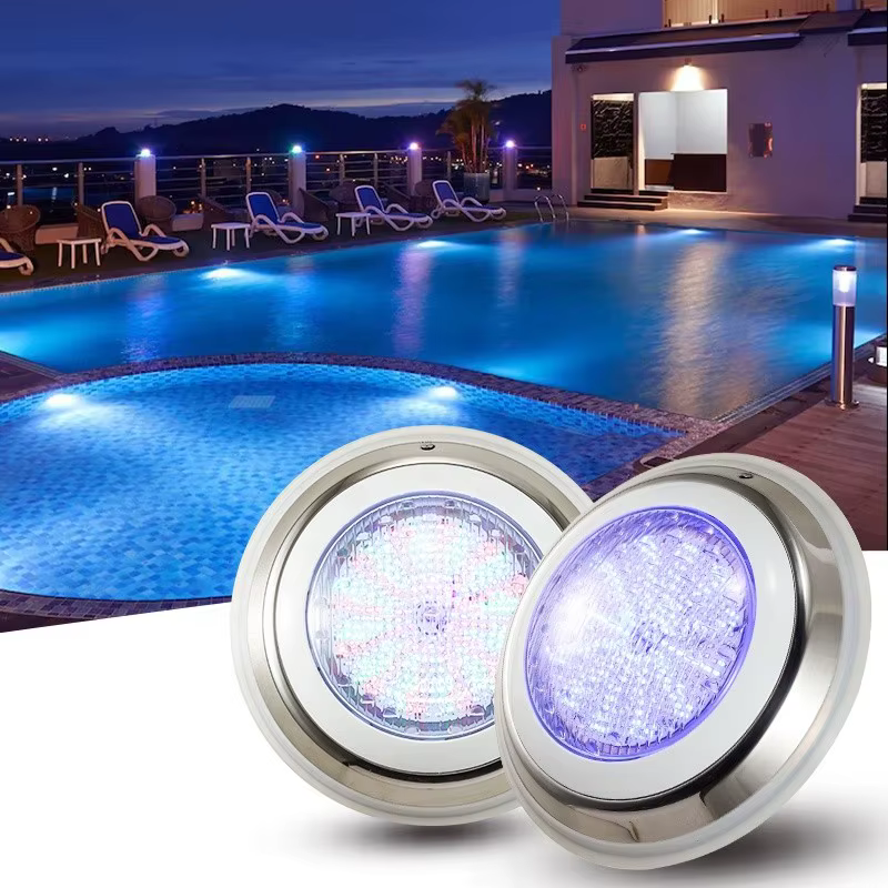 LED Piscina Luz lampes submersibles en acier inoxydable LED lumière de piscine IP68 étanche 12V exté