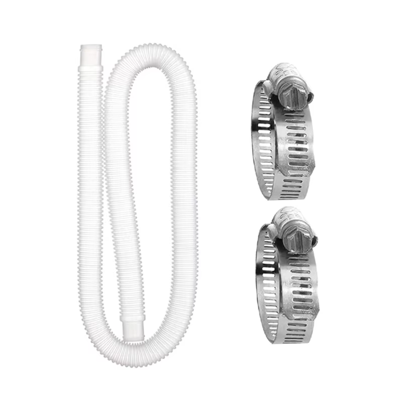 Tuyau de rechange bleu et blanc pour pompe de piscine hors sol, accessoire de 1 à 1/4 pouces, 1m, 1