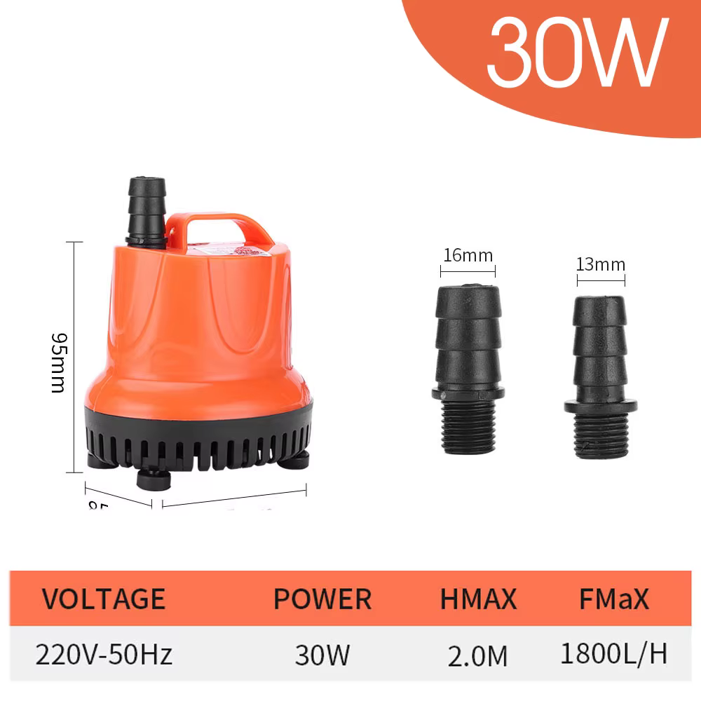 Pompe à eau d'aspiration inférieure 30W 45W 60W 85W 110W 220V, pompe Submersible pour Aquarium de ja