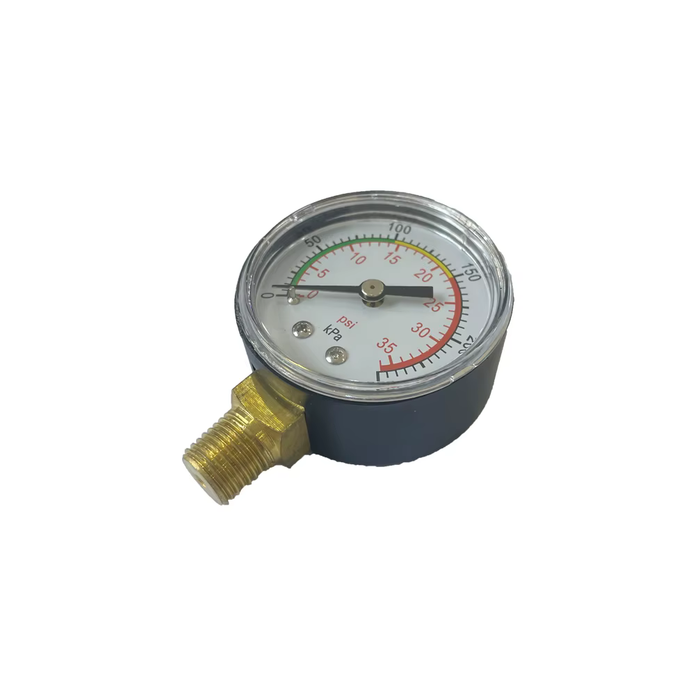 Manomètre de filtre à sable pour piscine à montage inférieur 0-35 PSI, lecture précise pour système