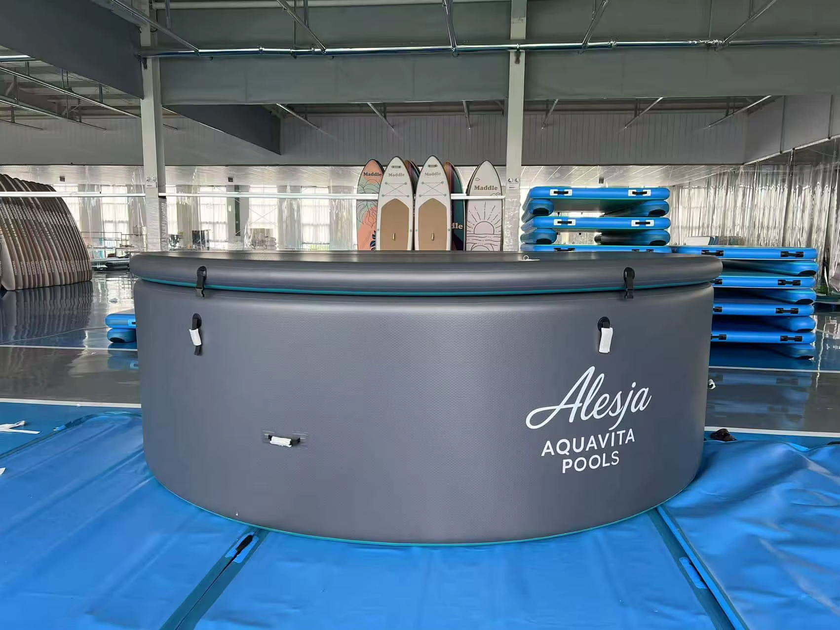 Piscine gonflable, piscine hors sol en PVC pour l'extérieur, piscine portable, piscine familiale ron