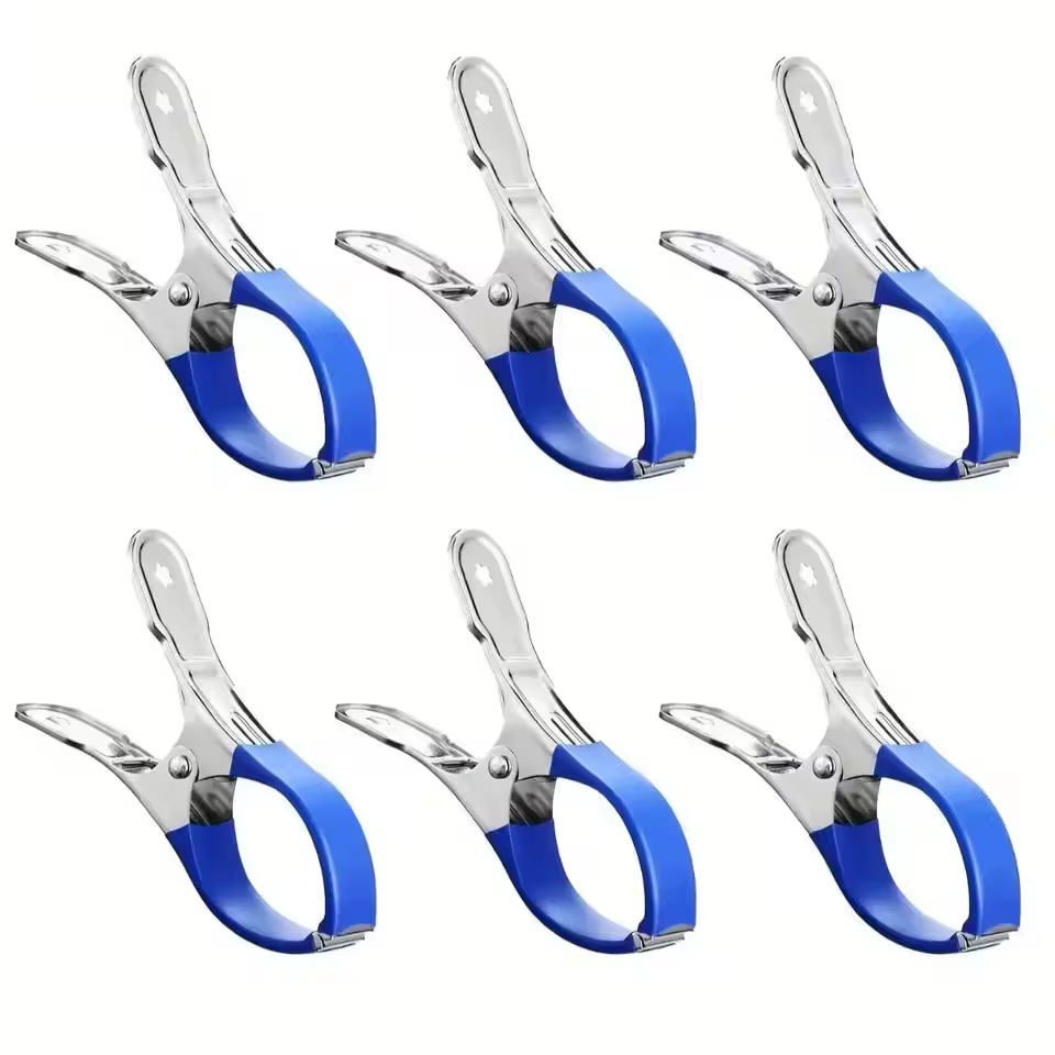 6/12 pinces de fixation durables en acier inoxydable pour couverture de piscine avec poignées en pla