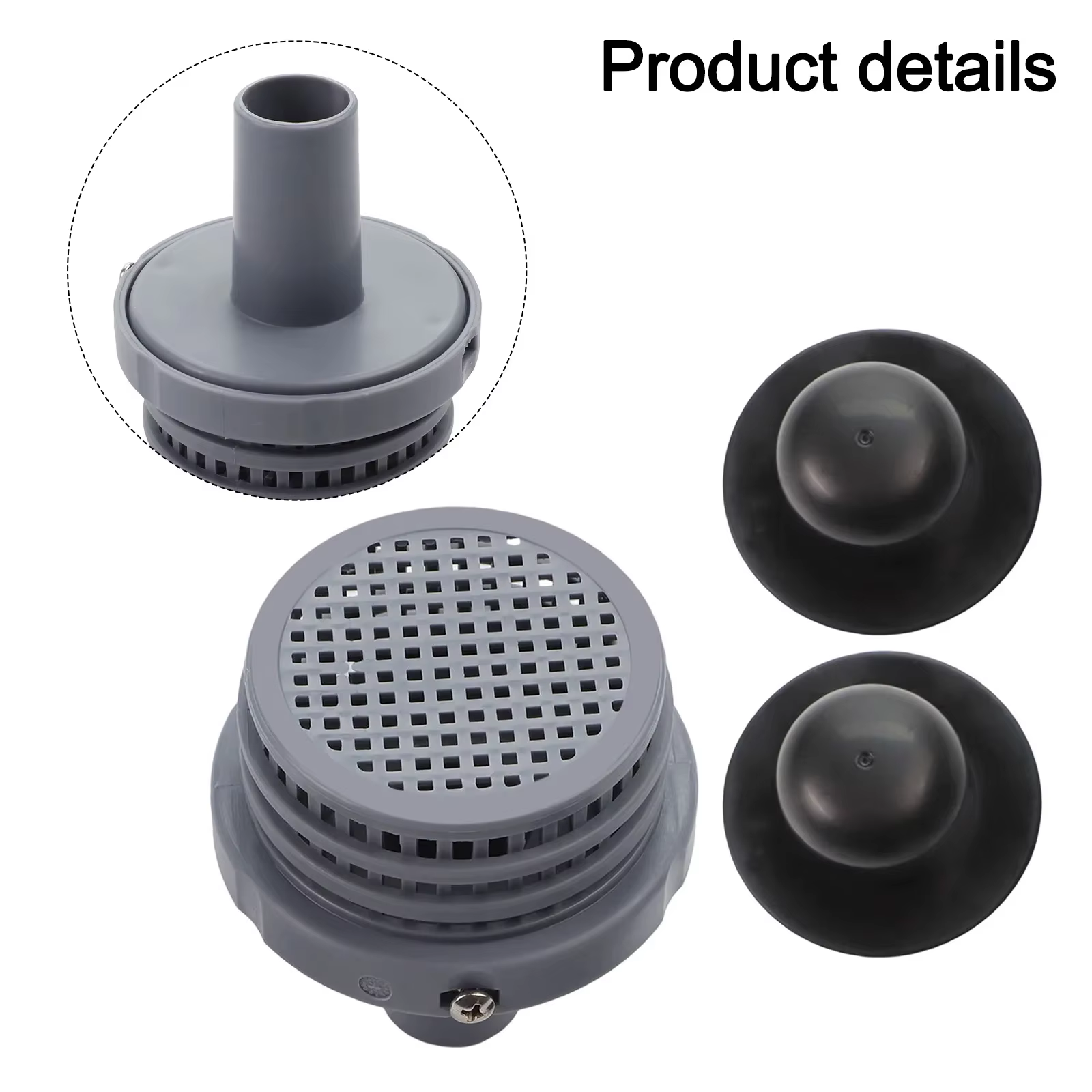 Connecteur de filtre d'entrée de pompe de piscine 12*10*9cm, 3 pièces incluses, compatible avec les