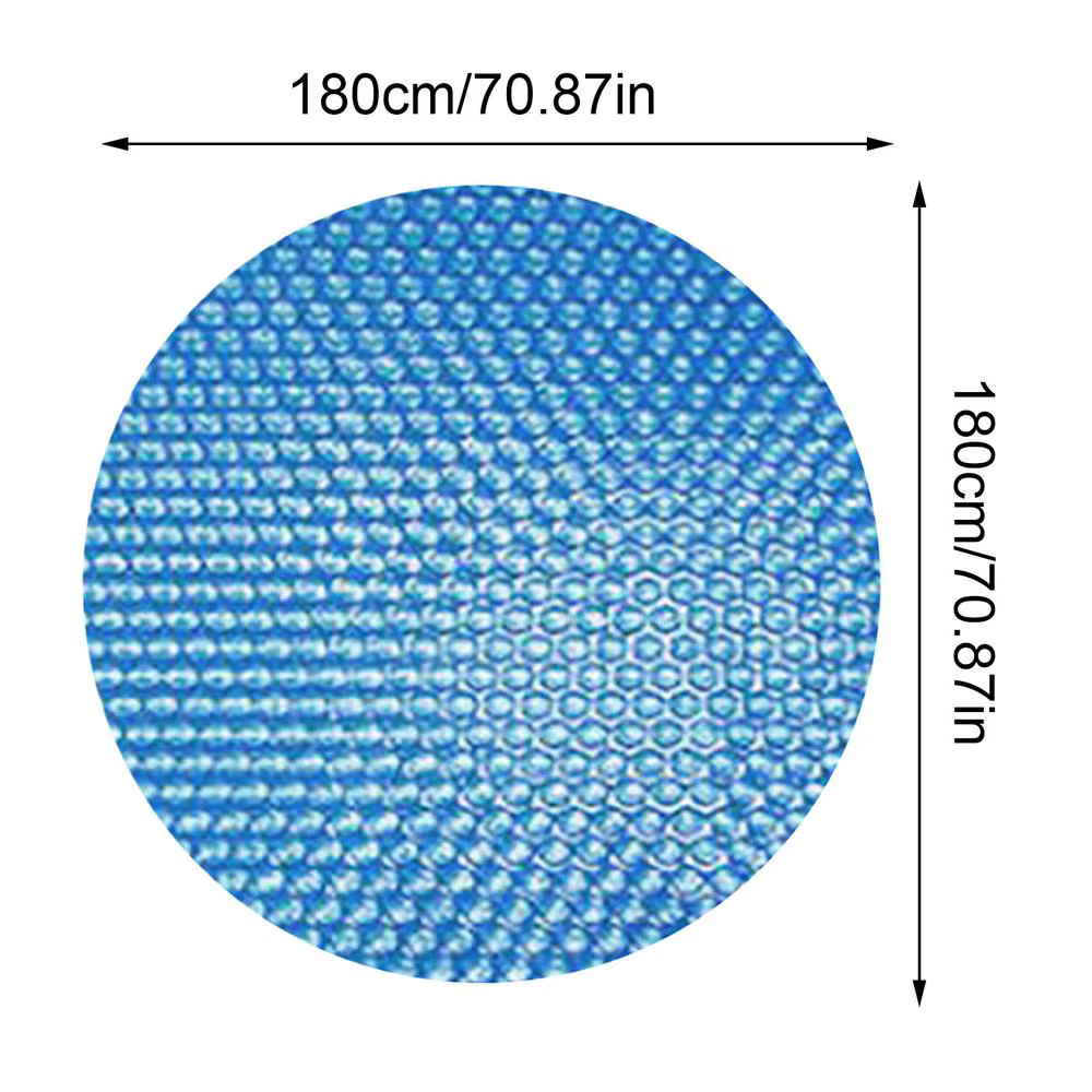 Couverture de piscine solaire ronde en Film PE, imperméable, anti-poussière, pour piscine d'été, acc