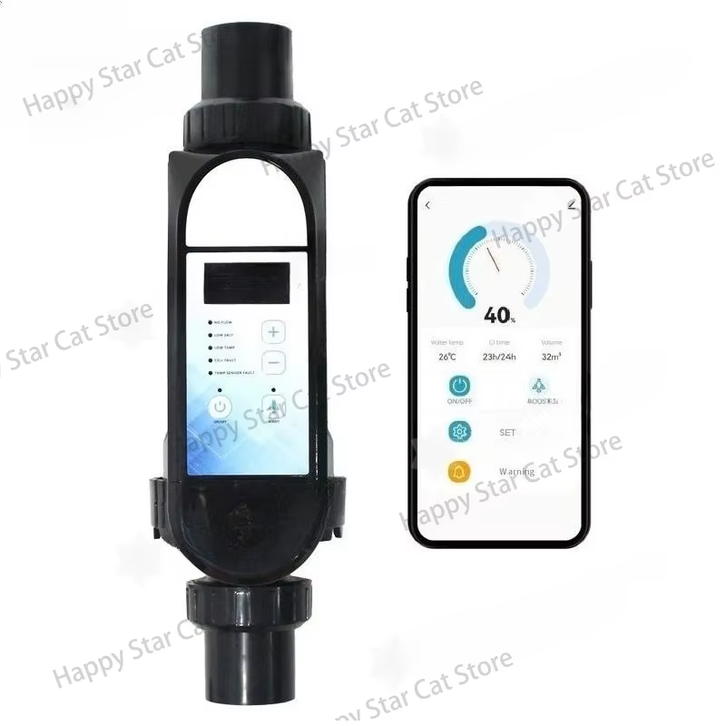 Système de chloration de piscine 100-240V, fonctionnement automatique auto-adaptatif, générateur de