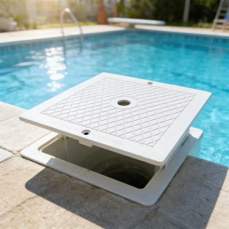 Couverture d'écumoire piscine extérieure durable, couvercle d'écumoire remplacement pour piscines SP