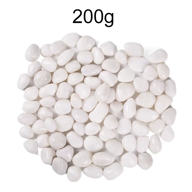 Semelles blanches de 2 à 3cm, 200/400/600/800g, conception de paysage et pavage de route, pierres de