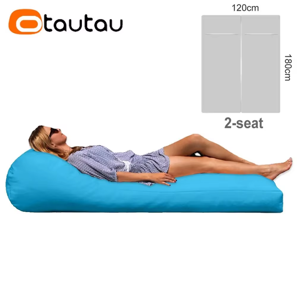 Housse de pouf gonflable 2 places OTAUTAU pour extérieur, piscine, transat, SF059 (sans rembourrage,