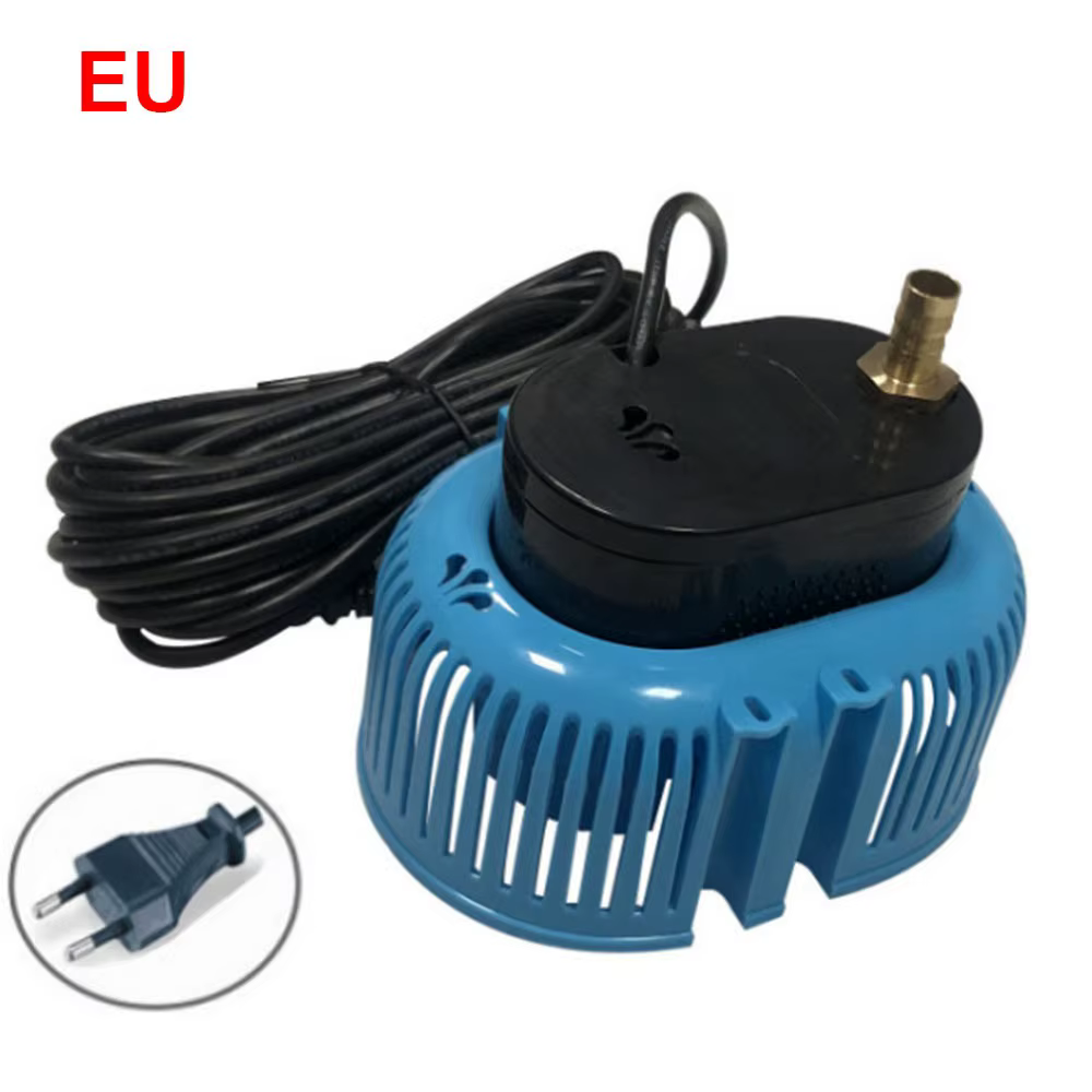 Pompe de couverture de piscine 75W avec 3 adaptateurs, pompe de retrait d'eau de piscine 2000L/H, po