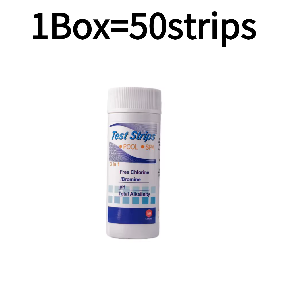 50/150/250 bandes 3-en-1 papier de Test de PH de piscine bandes de Test polyvalentes de chlore/PH/br