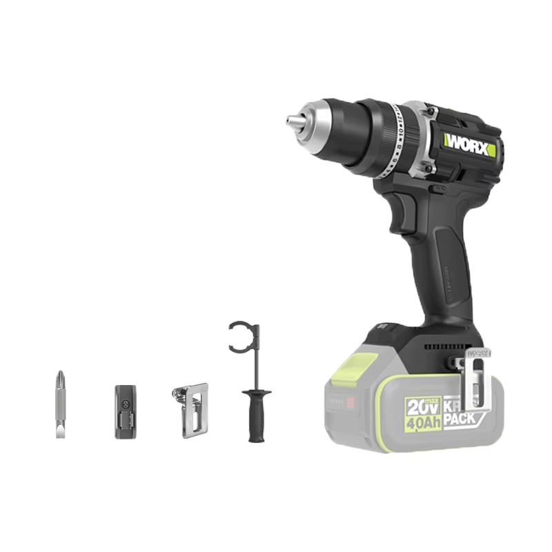 Perceuse à percussion sans fil WORX 100 Newton Lithium-Ion WE217, outil électrique portatif