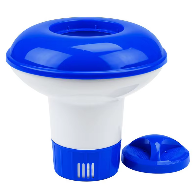 Distributeur de chlore flottant miniature réglable, durable pour piscines intérieures et extérieures