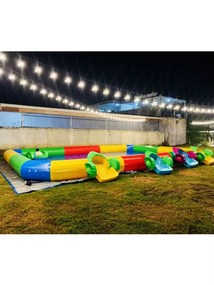 Piscine gonflable commerciale adulte de matériel de PVC de piscine de glissière d'eau avec le prix d